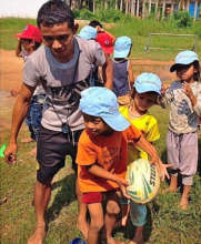Rugby coaching in Cambodia