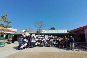 Awareness program at a Govt. school near corridor