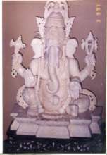 Carving of Ganesha in Ivory