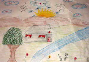 Aya's and Naya's sunny valley, clouds and home...