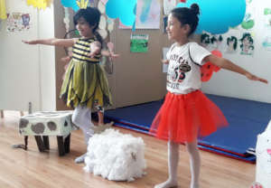 Nasrin all smiles on the stage