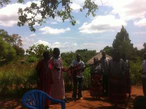 Welcoming visitors to project