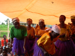 Women welcoming us