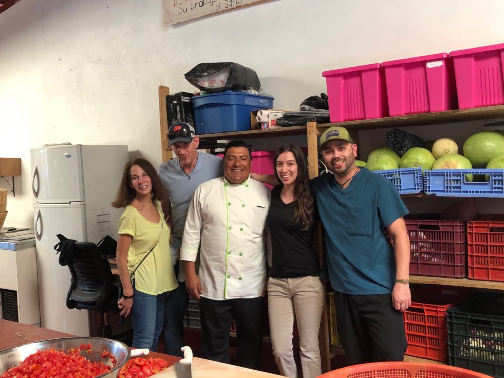 Preparing school lunches with Lucky Iron Fish