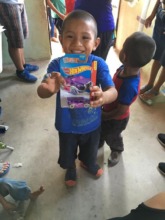 Children select a toy after being tested