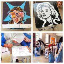 Transform stools into vibrant pop art masterpieces