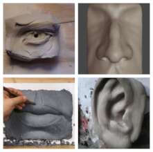 Exploring facial features with clay