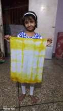 Turmeric tie dye - a kitchen art activity