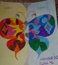 Cool and Warm colors art activity from home