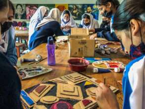 Students During Art Class