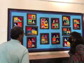 DEO During Visit at the Art Exhibition