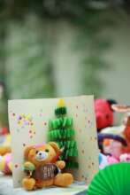 Pop up cards made by students exhibited
