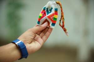 DIY pouch made by a student