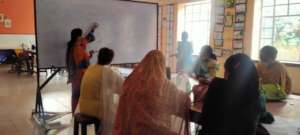 Government teachers attend art workshop
