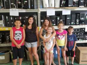 Another family receives a computer