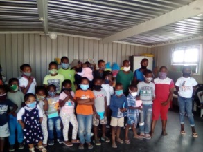 Some of the children at Noluthu's Kitchen