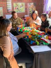 Natasha (front left) at a workshop