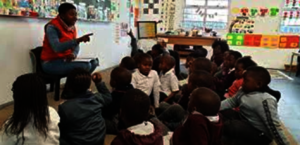 A classroom at Vuyani Primary School