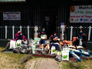 Food donations to Little Steps Educare