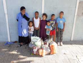 Food donation for Karen and her family