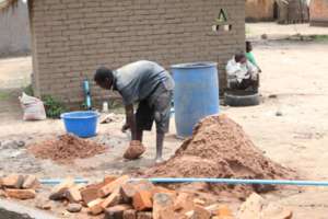 Gathering materials for the water pump