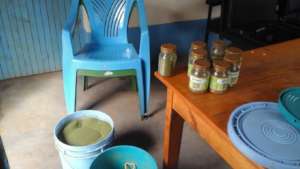 Packing Moringa powder at DNRC