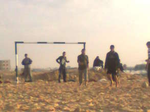 Young people play soccer every day