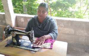 One beneficiary woman