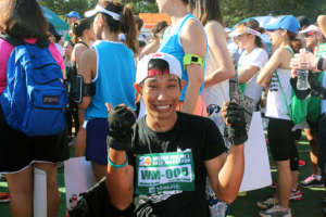 Elated at the finish line