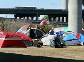 Tent City before removal in Charleston