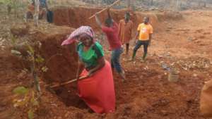 Brickmaking for girls hostel