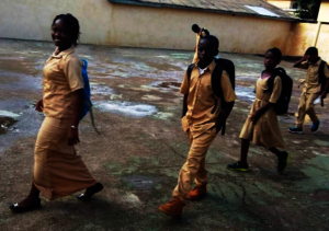 Aissatou and Kerfala newly enrolled in school!