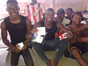 Three top students: Ibrahima, Salifou, Kalil