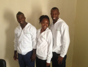 Salifou (left), from MindLeaps Guinea