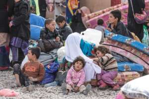 Without tents, many sleep outside on mattresses