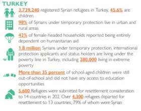 Syrian refugee crisis - statistics in Turkey