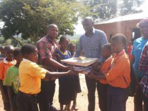 Two schools benefited from text books