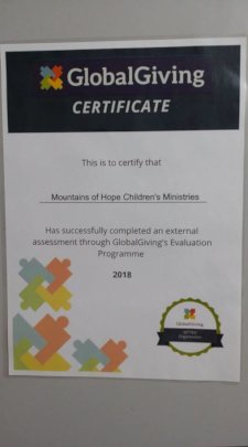 Evaluation certificate