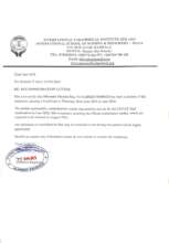 Marion's recommendation letter