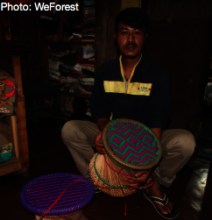 Bamboo crafting saves trees