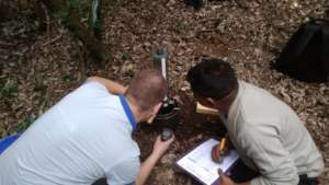 Measuring soil hydrology in the project area