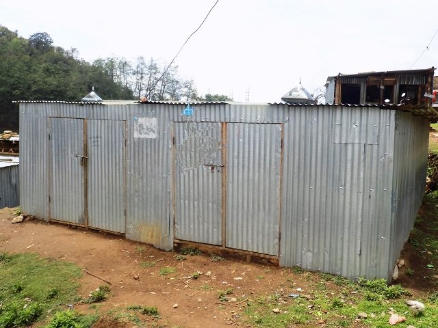 A temporary shelter by a facilitated household