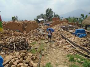 Whole village collapsed due to earthquake