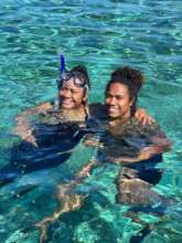 Two of our Fijian Coral Gardening Mermaids!