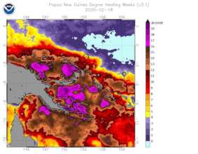 NOAH's Ocean Warming Prediction: Papua New Guinea