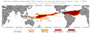 Huge swath of South Pacific threatened by hot seas