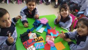 Pre-school activities for Syrian children