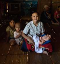 Provision of baby kits to mothers from Myanmar