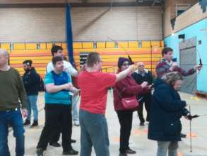 Trying archery