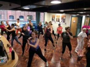 Maria at the VALUES Zumba Fundraiser